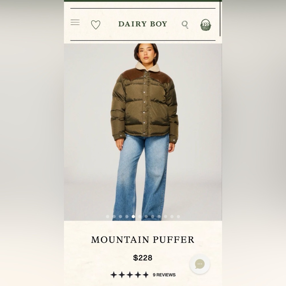 Dairy Boy mountain puffer brand new with tags